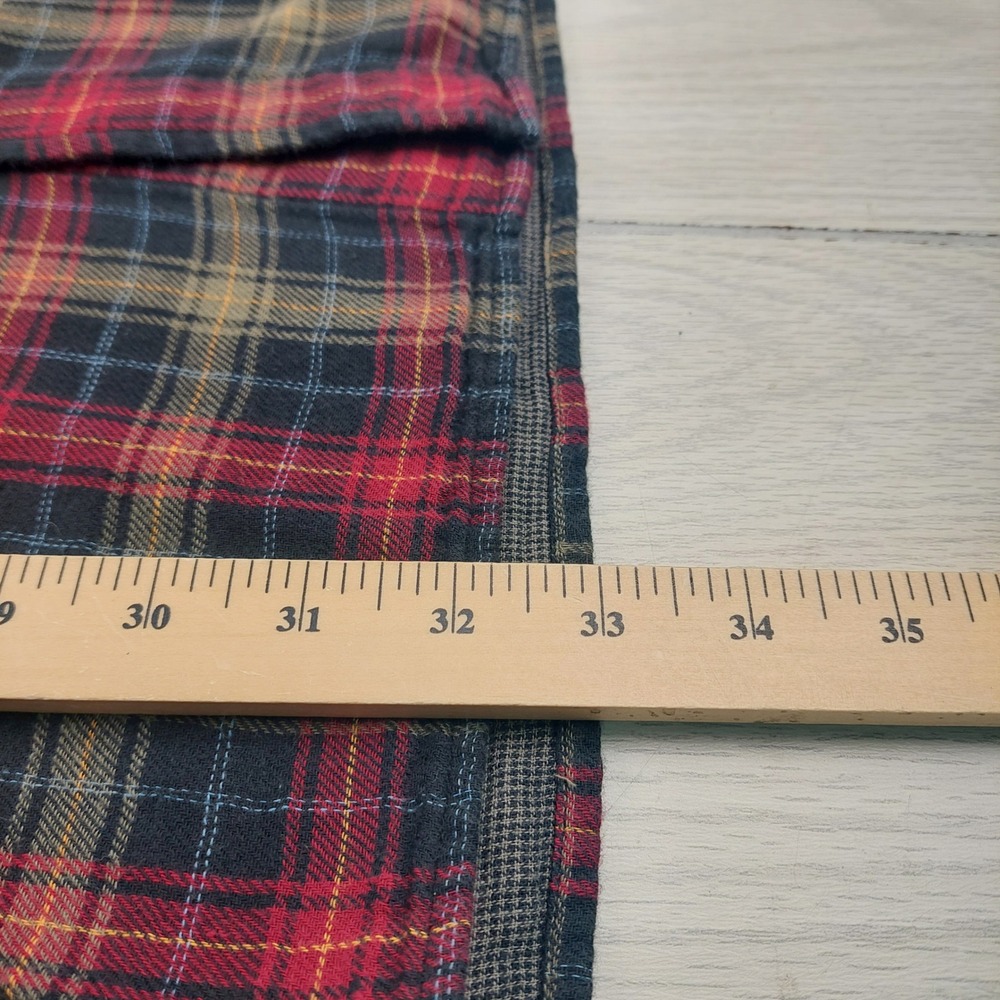 Carbon2Cobalt Mens Flannel Shirt XL Tall Plaid 100% Cotton Holiday Lumberjack - Picture 6 of 6